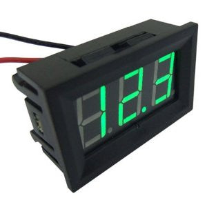 Voltmeter Green LED Panel 3-Digital Display