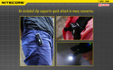 NiteCore Thumb LED Red and White Tiltable Worklight USB Re-Chargeable