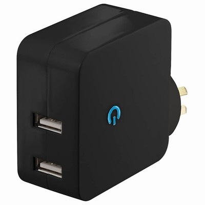 PowerTech 2 x USB Mains Adapter