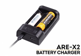 Fenix ARE-X2 2-bay Multi-Charger for Li-Ion and NiMH Batteries